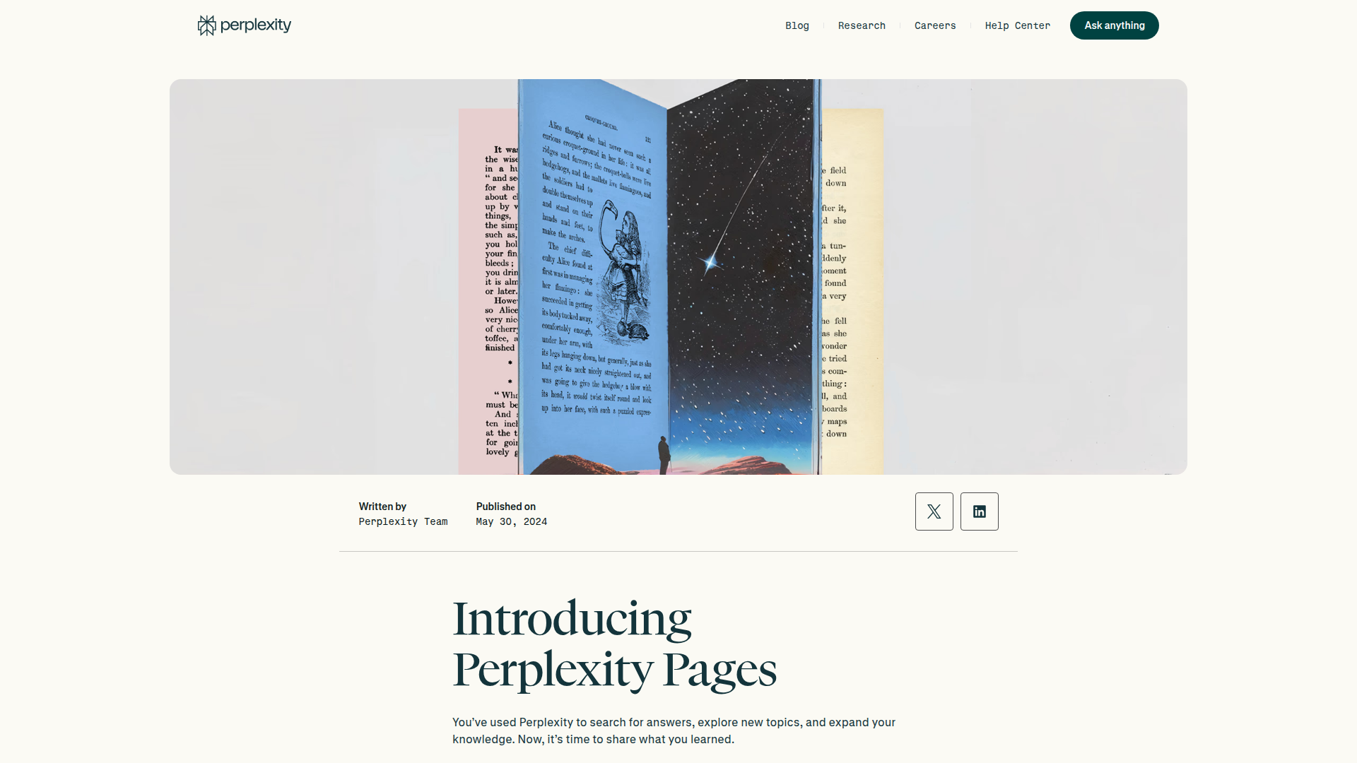 Perplexity Pages — AI-powered research and content creation tool